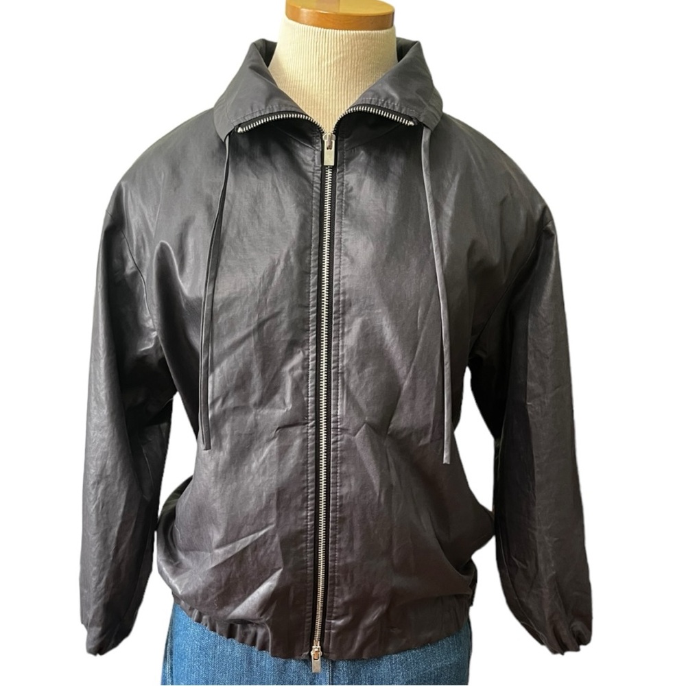 Theory "Kohli" Lightweight Zip Front Bomber Jacket- Petite